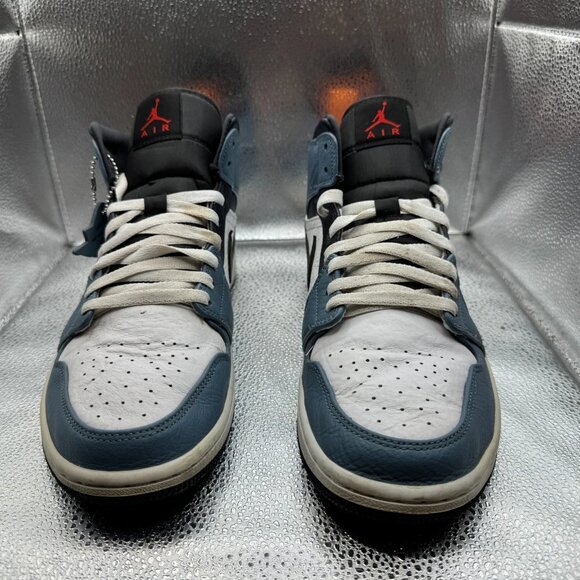 Size 9.5 Nike Air Jordan 1 Mid x Facetasm Fearless White Mens Shoes‎ CU2802-100 - Picture 5 of 11